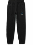 Givenchy - Disney Oswald Tapered Embroidered Cotton-Jersey Sweatpants - Black