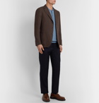 Caruso - Slim-Fit Linen and Wool-Blend Blazer - Brown