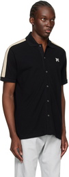 Palm Angels Black Monogram Track Polo