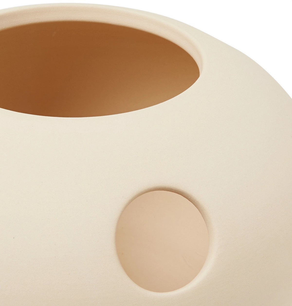 Pieces - Peony Ceramic Vase - Neutrals