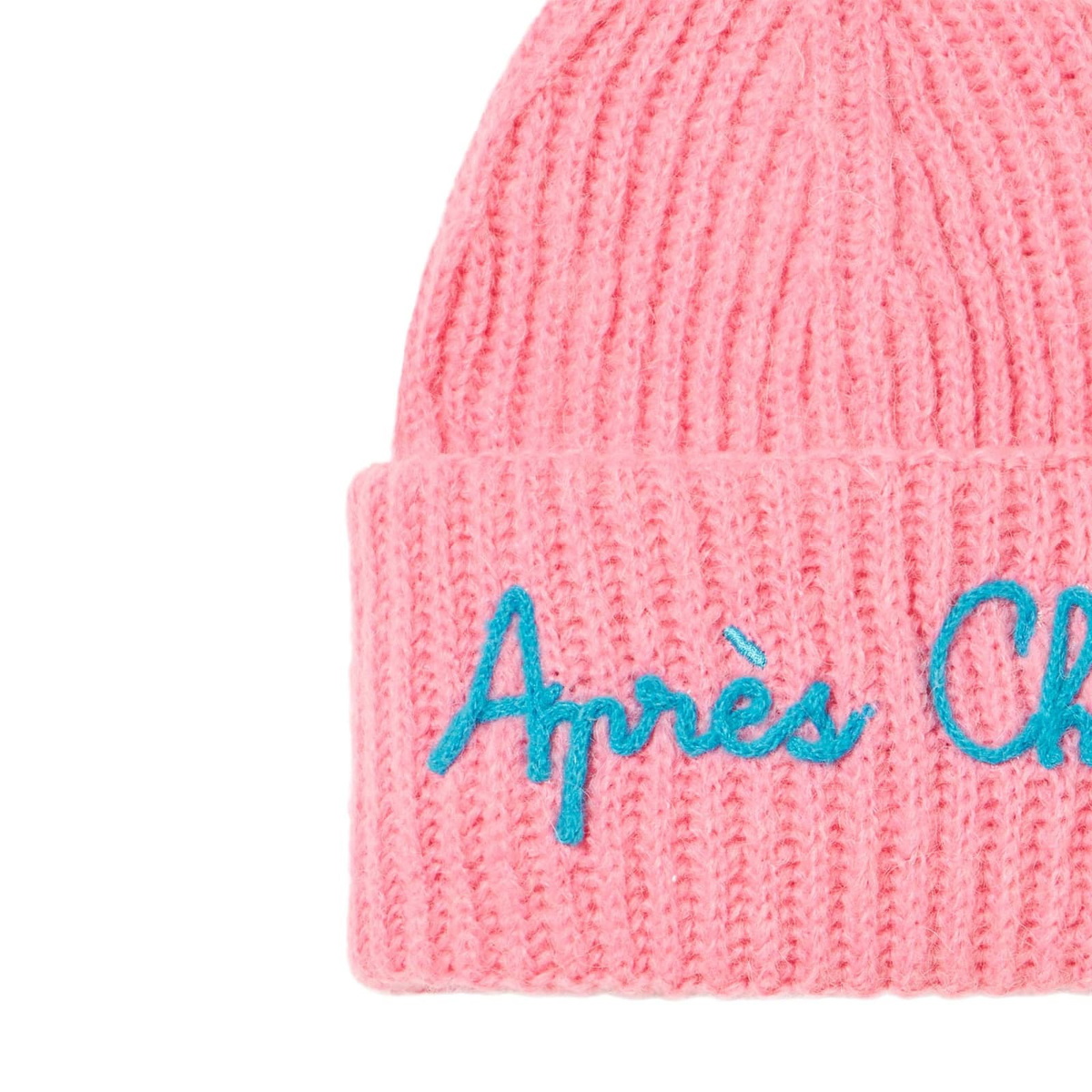MC2 Saint Barth Girl Brushed And Ultra Soft Beanie With Apres Chic Embroidery