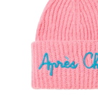 MC2 Saint Barth Girl Brushed And Ultra Soft Beanie With Apres Chic Embroidery