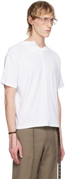 HODAKOVA White Asymmetric Split T-Shirt