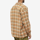 General Admission Men's Flannel Plaid Shirt in Brown