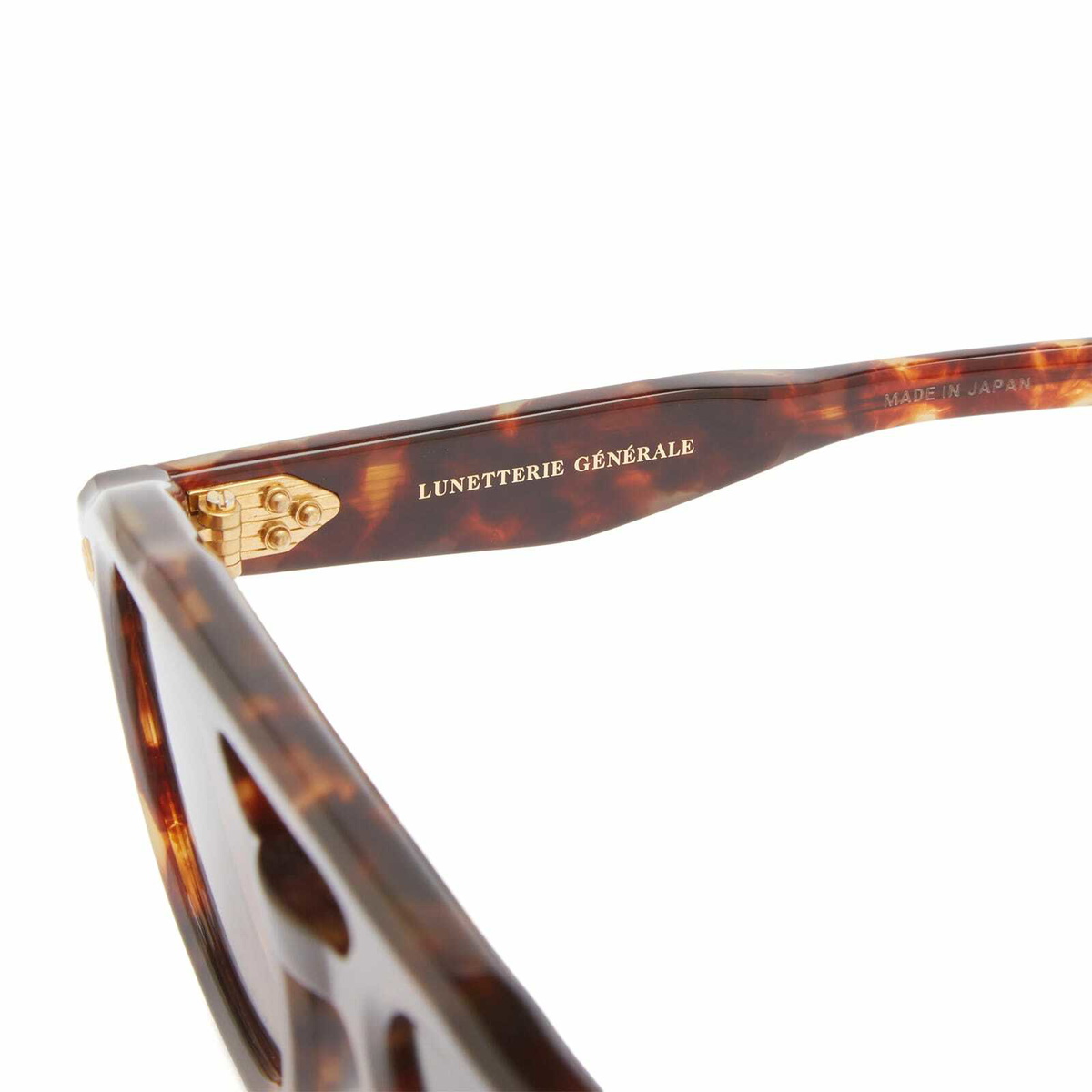 Lunetterie Générale Piece de Resistance Sunglasses in Tortoise/24K Gold 