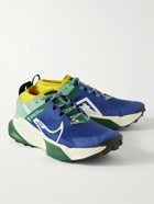 Nike Running - ZoomX Zegama Rubber-Trimmed Mesh Trail Running Sneakers - Blue