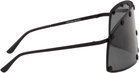 Rick Owens Black Temple Shielding Sunglasses