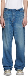 Miharayasuhiro Indigo Waist Easy Relaxed Jeans