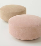 Michaël Verheyden Pastille suede and wood container