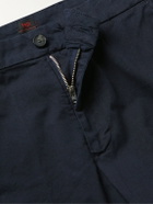 MP Massimo Piombo - Straight-Leg Stretch-Cotton Twill Chinos - Blue