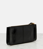 Prada Logo leather pouch