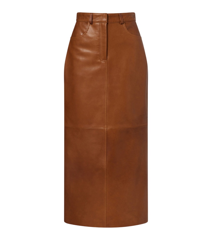 Photo: Nour Hammour Ghalia leather pencil skirt
