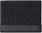 Moschino Black All-Over Logo Wallet