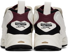 Reebok Classics White & Burgundy Instapump Fury 95 Sneakers