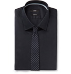 Hugo Boss - White Gelson Cotton-Poplin Shirt - Black