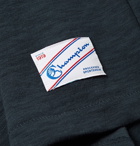 Todd Snyder Champion - Logo-Jacquard Slub Cotton-Jersey T-Shirt - Navy
