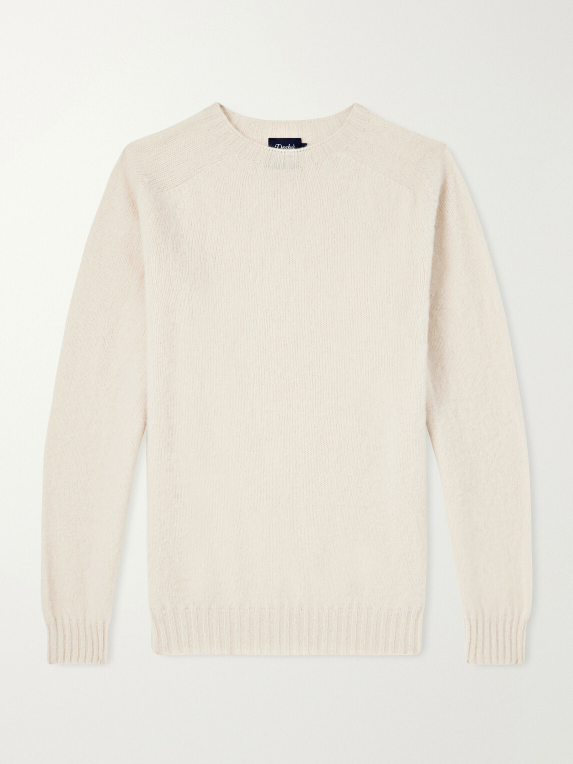 Drake's - Brushed Shetland Wool Sweater - Neutrals