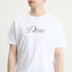 Dime Men's Cursive Smashed T-Shirt in White