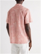Mr P. - Convertible-Collar Printed Organic Cotton Shirt - Pink