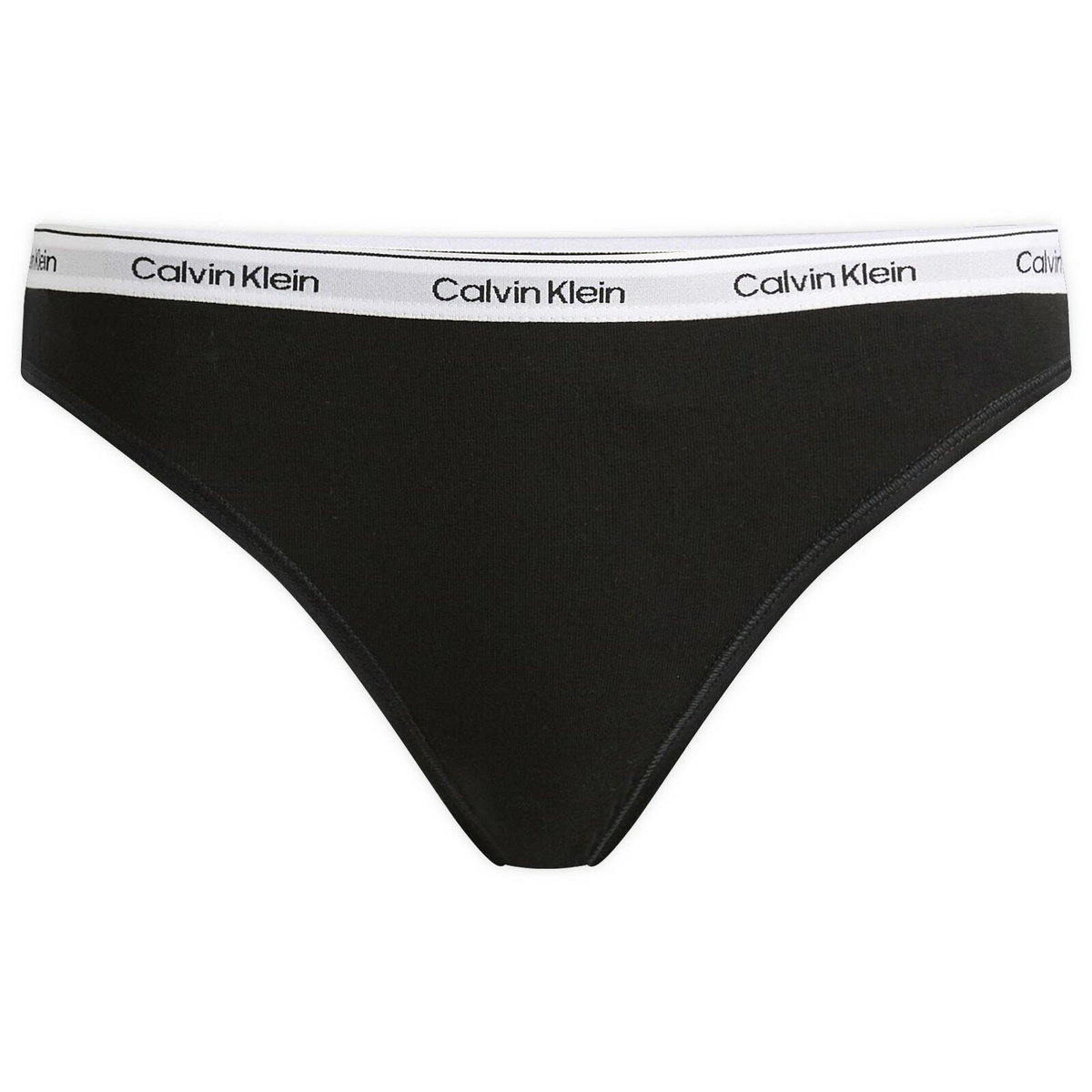 Calvin Klein Women's Icon Bikini Brief - 3 Pack in Black/White/Animal Mirror Oxford Tan