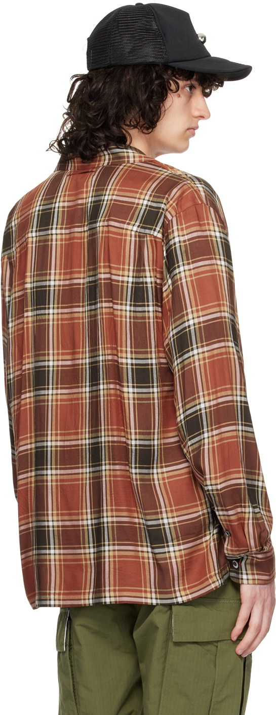 the Shepherd UNDERCOVER Orange & Yellow Check Shirt