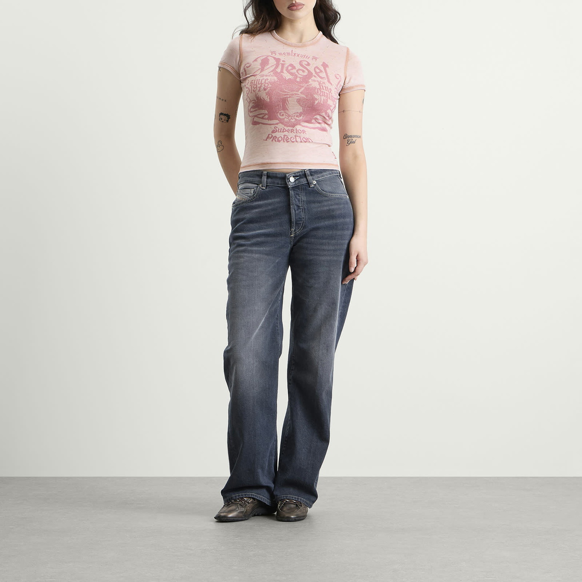 Diesel Women's T-Uncuties Baby T-Shirt in Pink