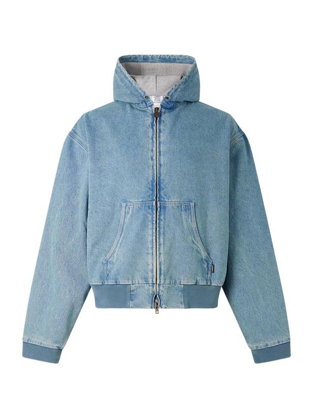 Photo: VETEMENTS - Hooded Denim Jacket - Blue