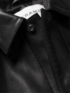 Frame - Leather Blouson Jacket - Black