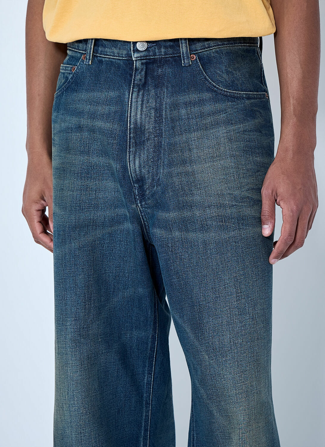 MM6 Maison Margiela Wide-Leg Denim Trousers