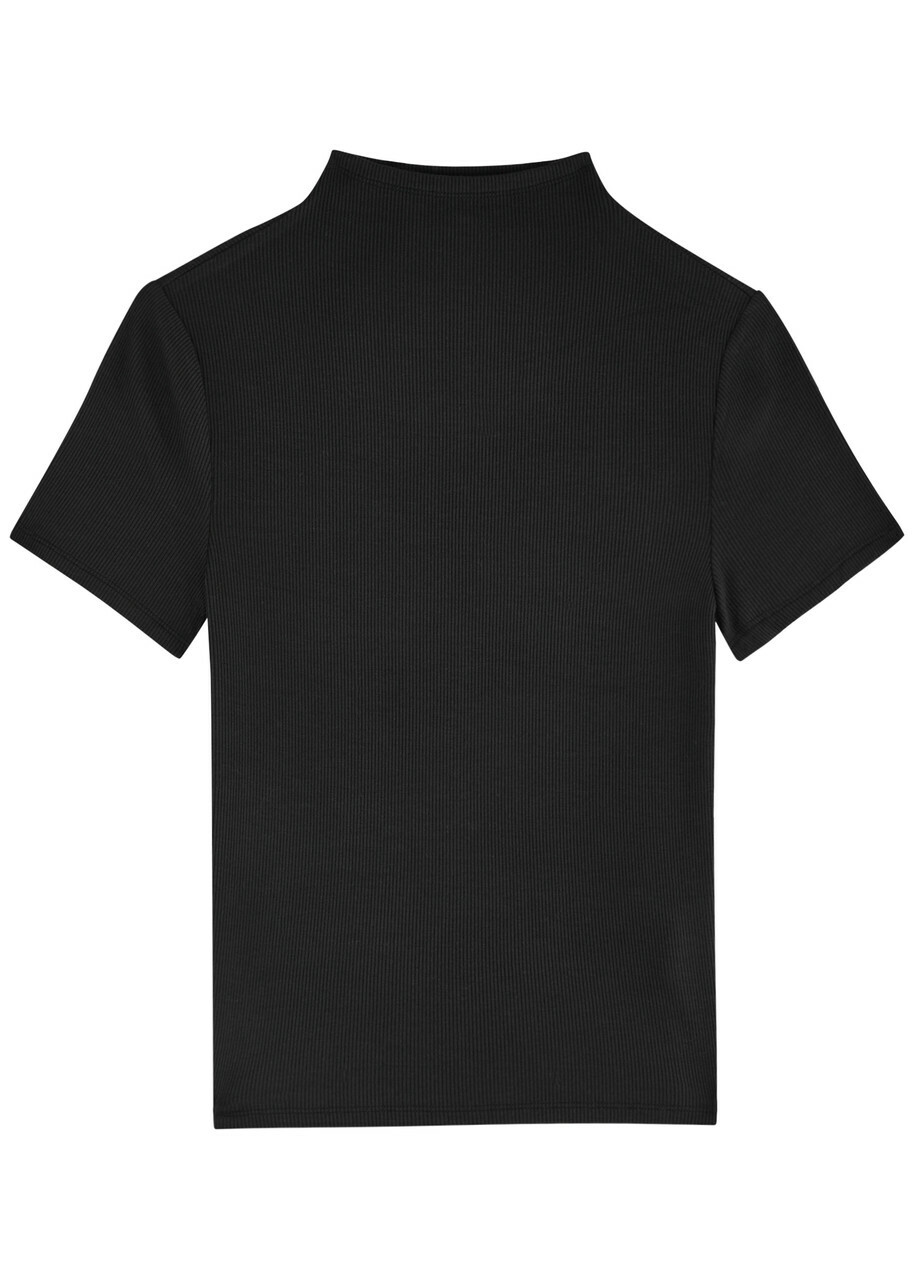 Paige Blanche Ribbed Stretch-jersey T-shirt Ivory