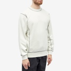 Parel Studios Men's Contrast Crew Neck Sweat in Off White