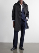 LOEWE - Logo-Embroidered Twill Trench Coat - Black