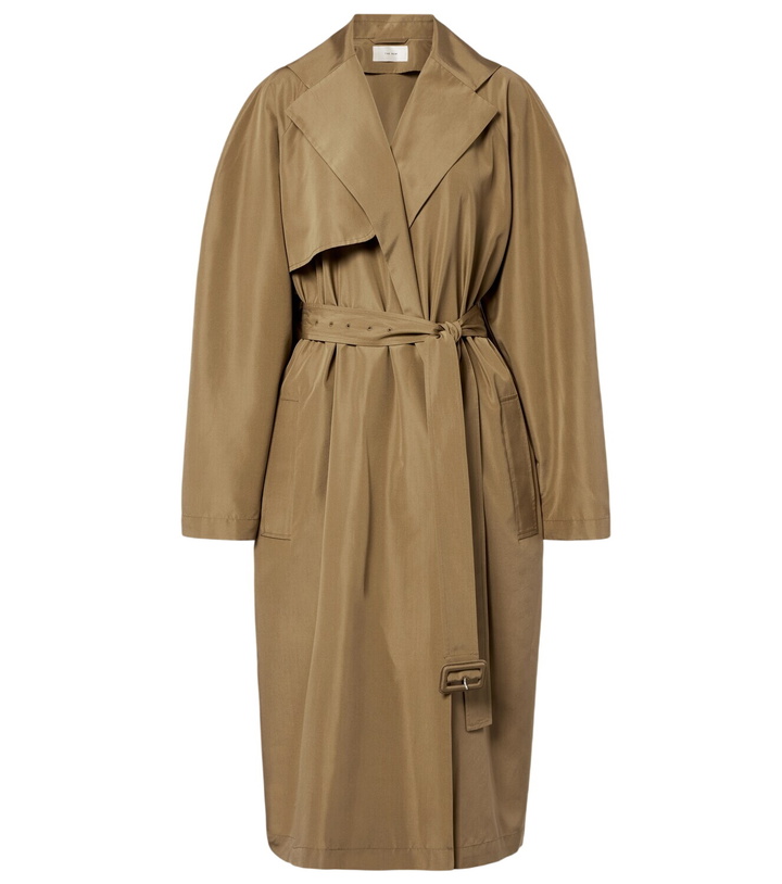 Photo: The Row Amapola silk trench coat