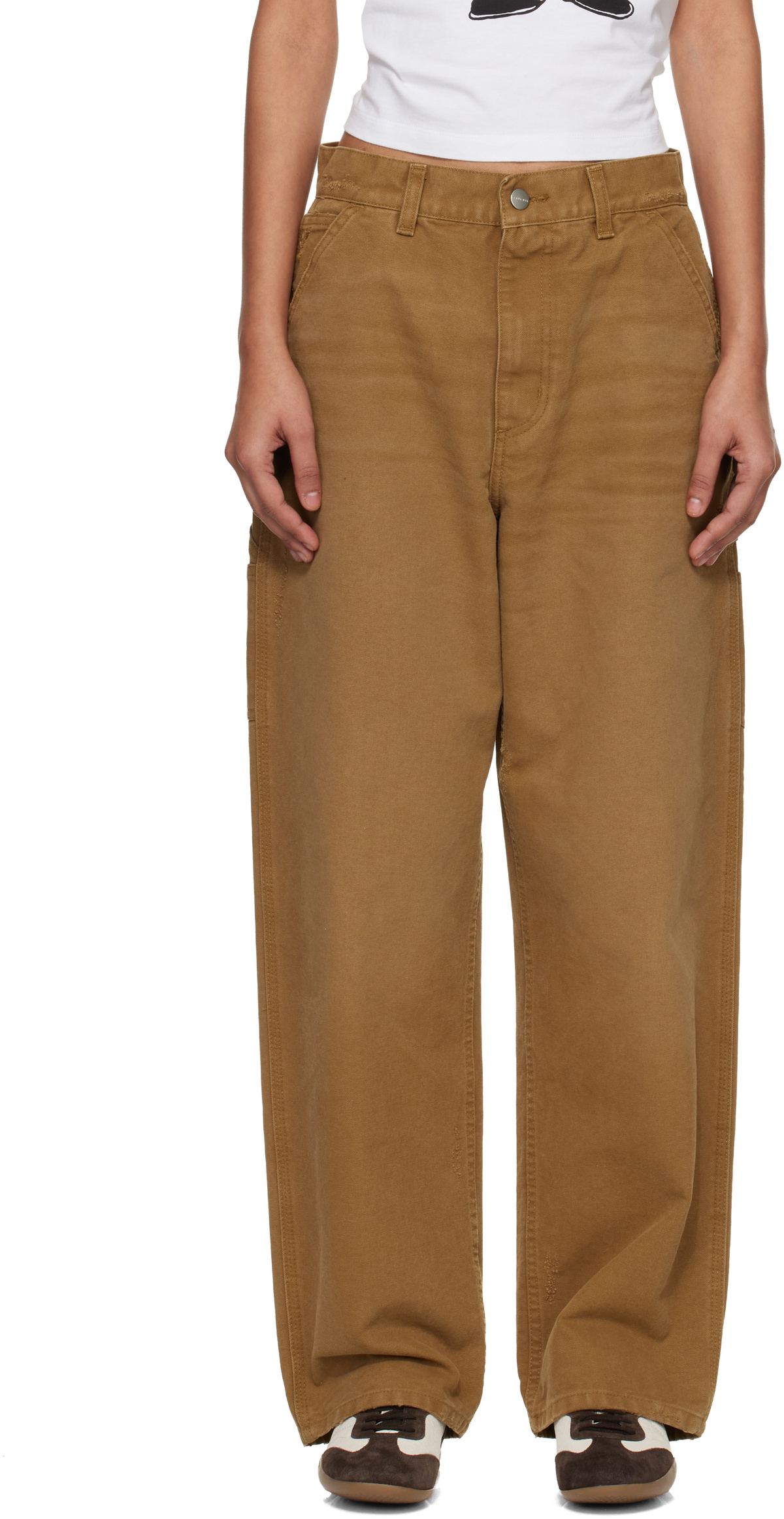 Carhartt Work In Progress Tan Brandon Single Knee Jeans