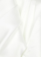 Solace London Raye Draped Satin and Crepe Gown Cream