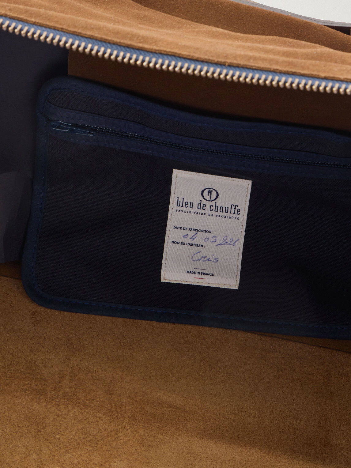 Bleu de Chauffe - Sac Voyage Leather-Trimmed Suede Weekend Bag