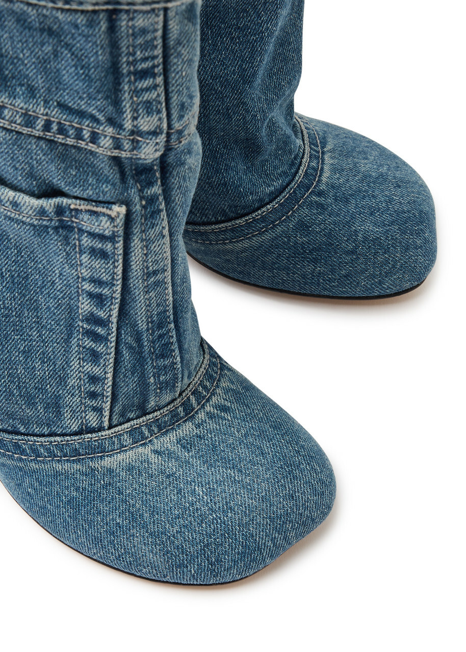 Loewe Toy 90 Jean-effect Denim Ankle Boots