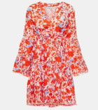 Heidi Klein Deia floral linen kaftan