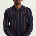 Percival Men's Citation Knitted Football Shirt in Navy