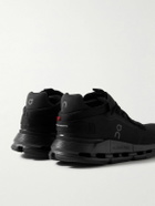 ON - Cloudnova 2 Stretch-Knit and Mesh Running Sneakers - Black