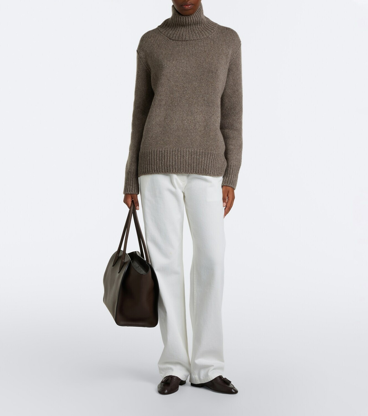 The Row Marlo Medium leather tote bag