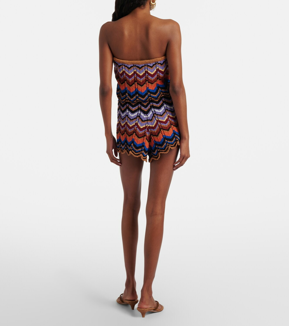 Faithfull Azul crochet cotton-blend romper