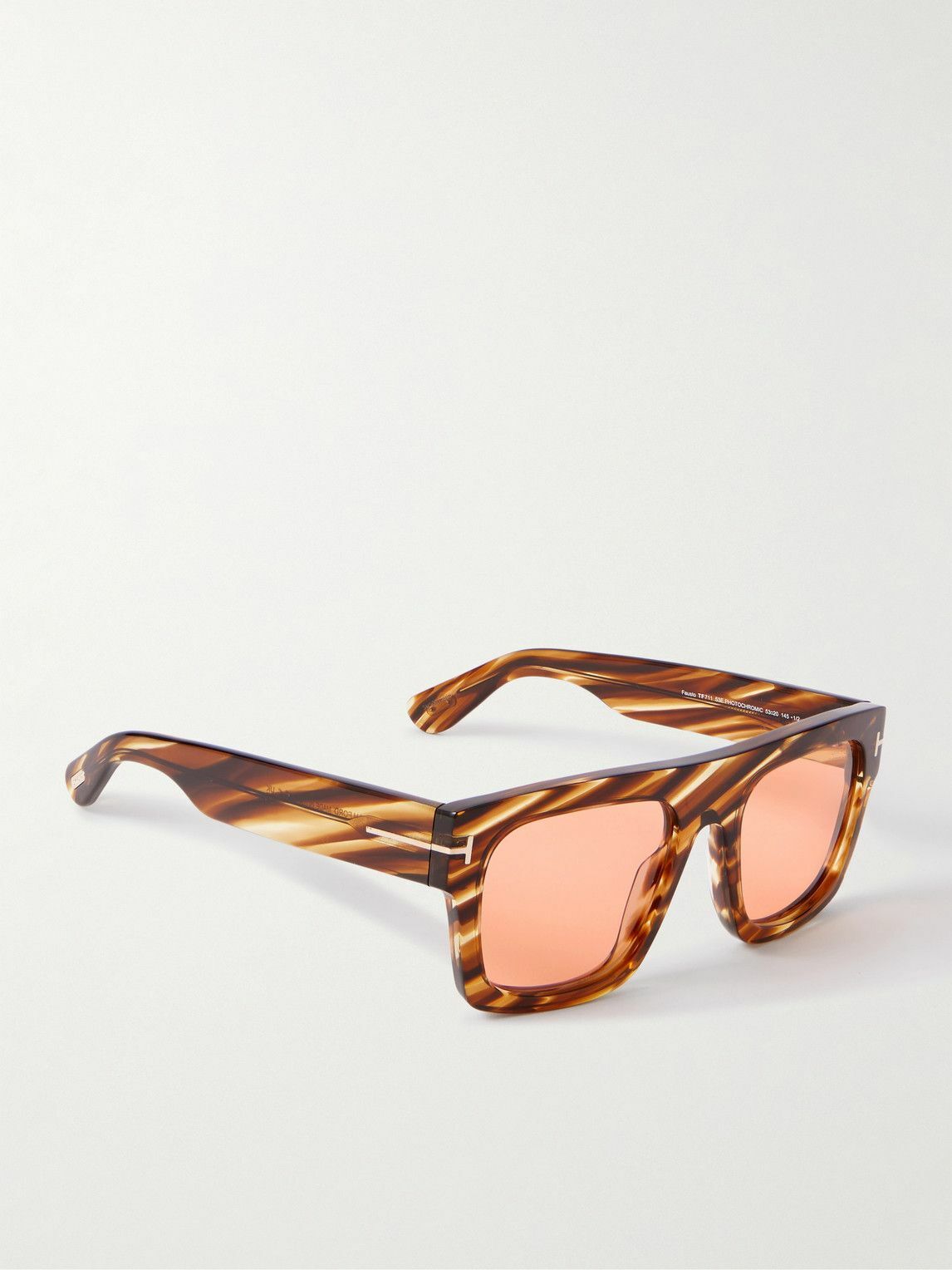 TOM FORD - Fausto Square-Frame Tortoiseshell Acetate Sunglasses