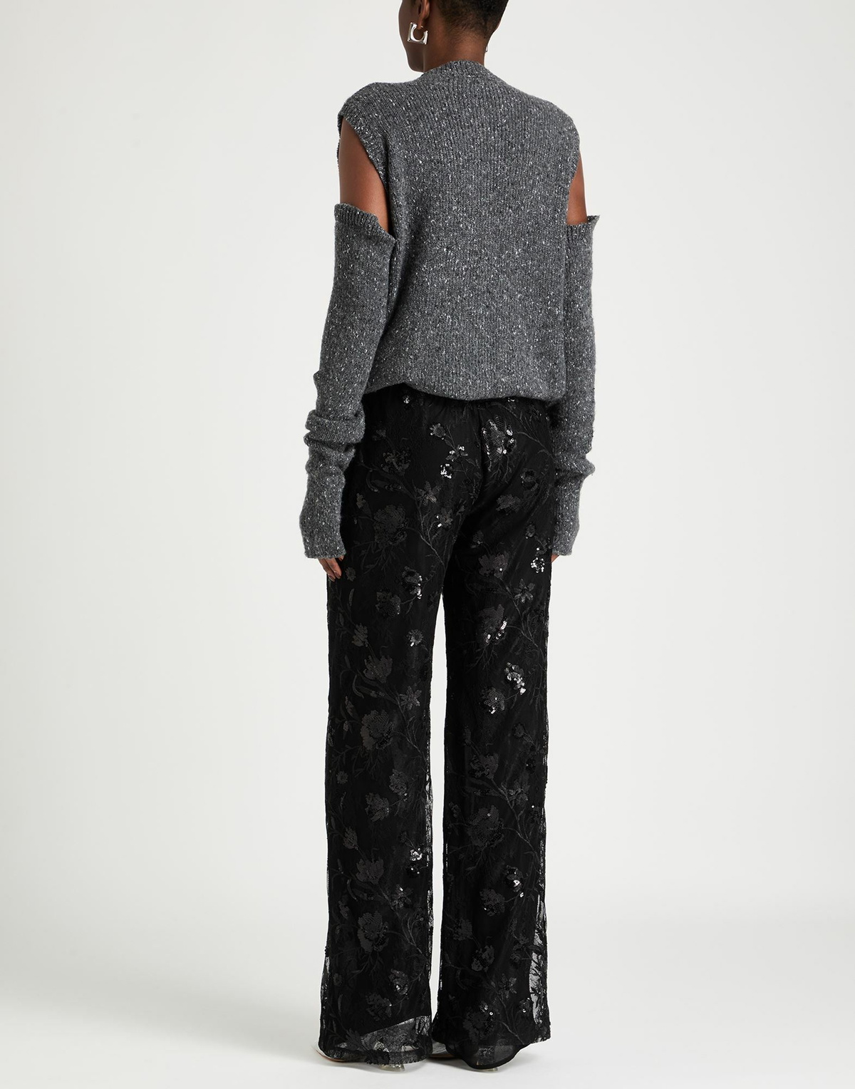 Manila Grace Womens Cardigan in Grey