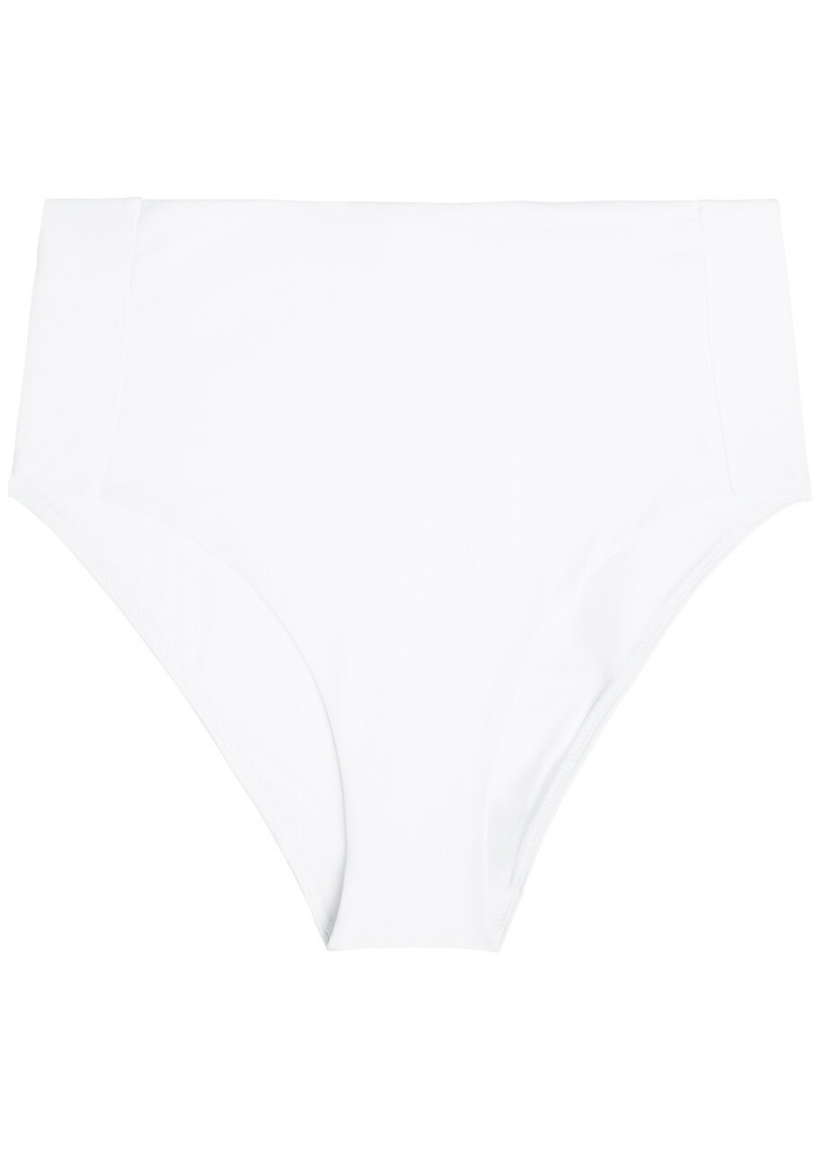 Max Mara High-waisted Stretch-polyamide Bikini Briefs White