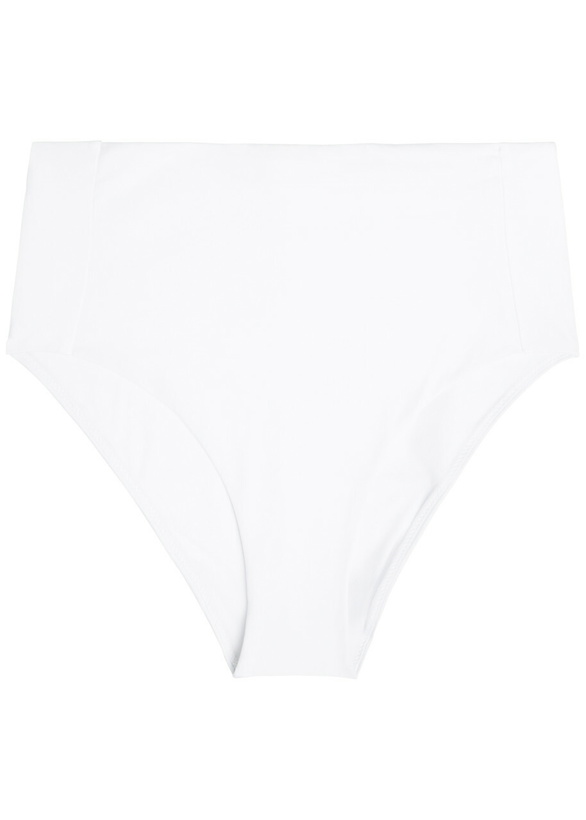 Photo: Max Mara High-waisted Stretch-polyamide Bikini Briefs White