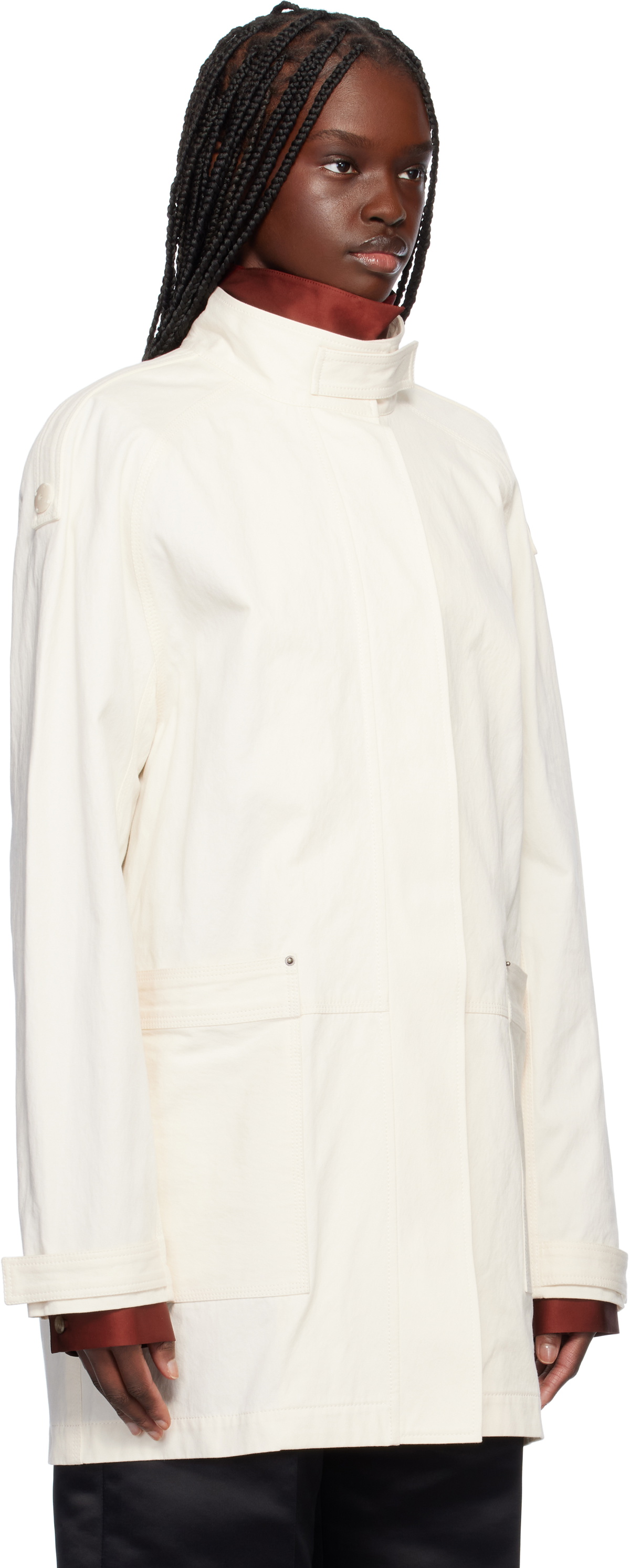 GIA STUDIOS Off-White Ginza Denim Coat