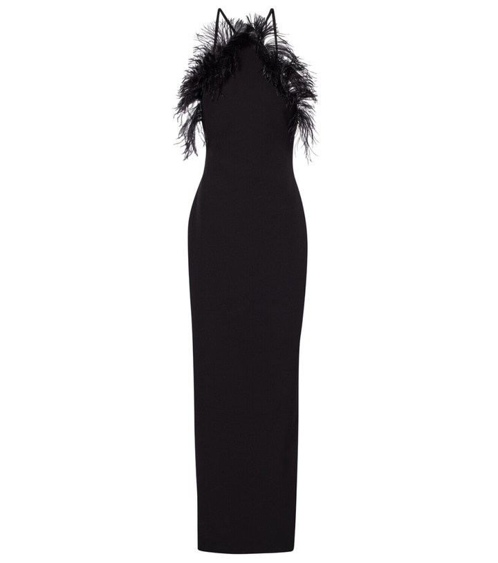 Photo: The Attico Feather-trimmed gown