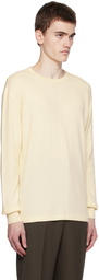 AURALEE Off-White Thermal Long Sleeve T-Shirt