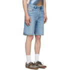 Diesel Blue Regular-Short Denim Shorts